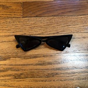 Black Cat-Eye Sunglasses